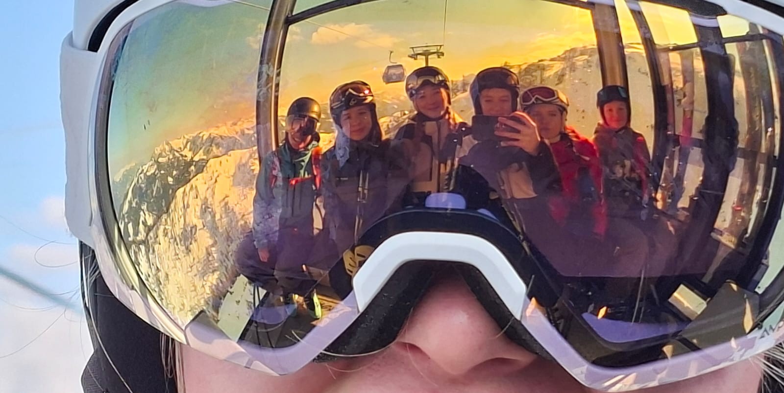 Schibrille mit Reflexion (Schülergruppe)